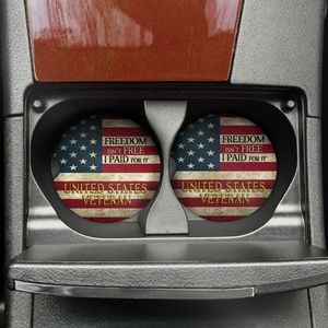 Freedom Isn't Free Car Coaster Set